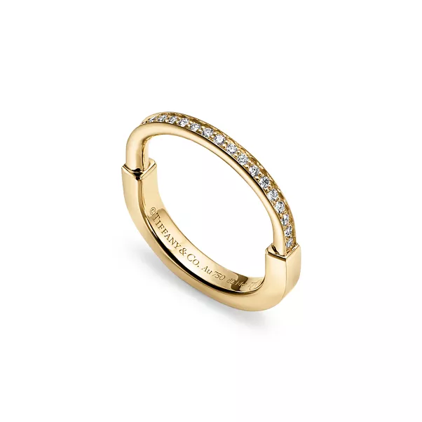 Ring in Gelbgold mit Diamanten