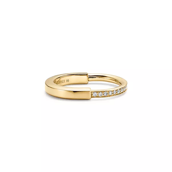 Ring in Gelbgold mit Diamanten