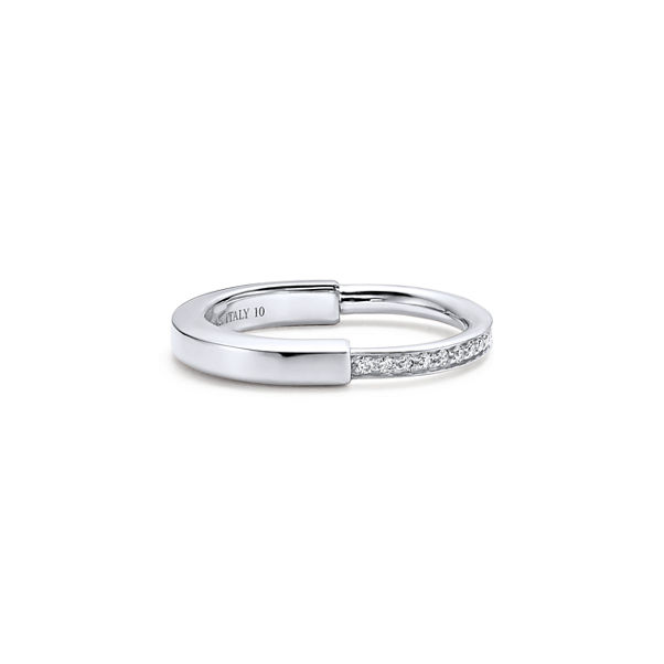 Tiffany Lock:Ring in White Gold with Diamonds