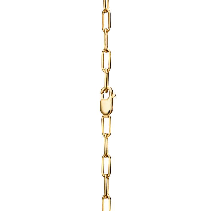 Tiffany Lock:Pendant in Yellow Gold with Pavé Diamonds, Medium image number 4