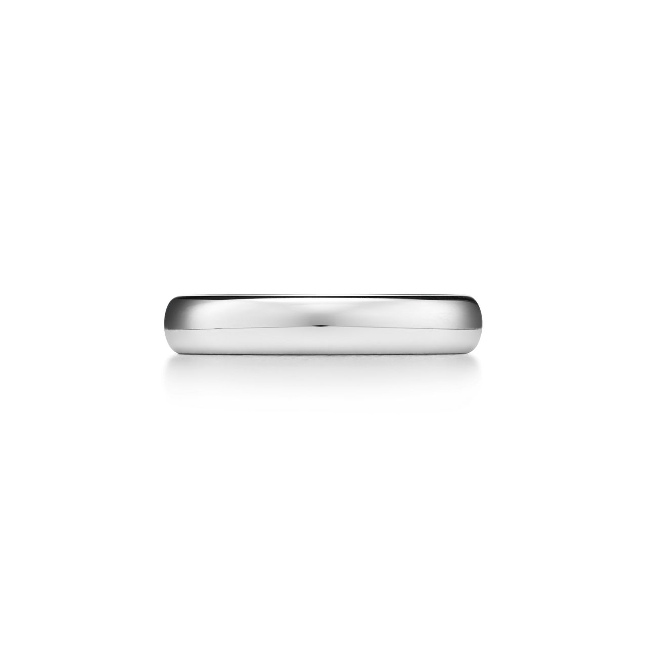 Wedding Band Ring in Platinum, 4 mm Wide