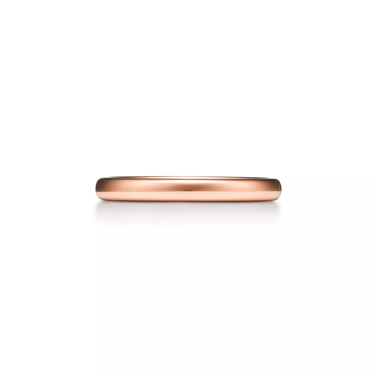 Wedding Band Ring in Rose Gold, 2.5 mm Wide