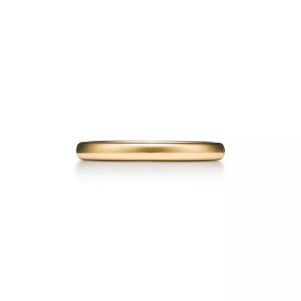 Alianza de boda en oro amarillo, 2,5 mm de ancho