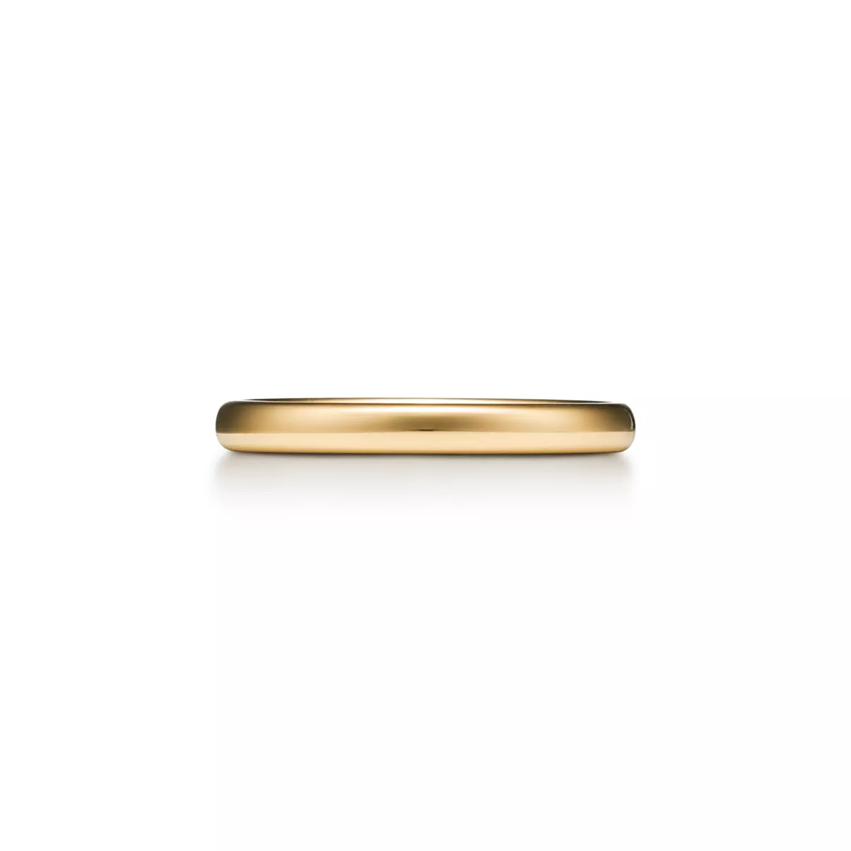Wedding Band Ring in Yellow Gold, 2.5 mm Wide