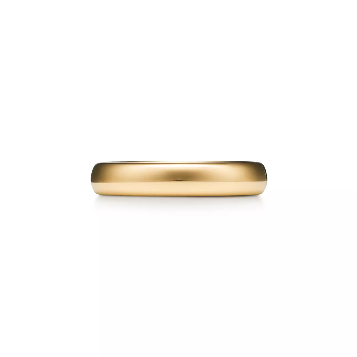 Wedding Band Ring in Yellow Gold, 4 mm Wide