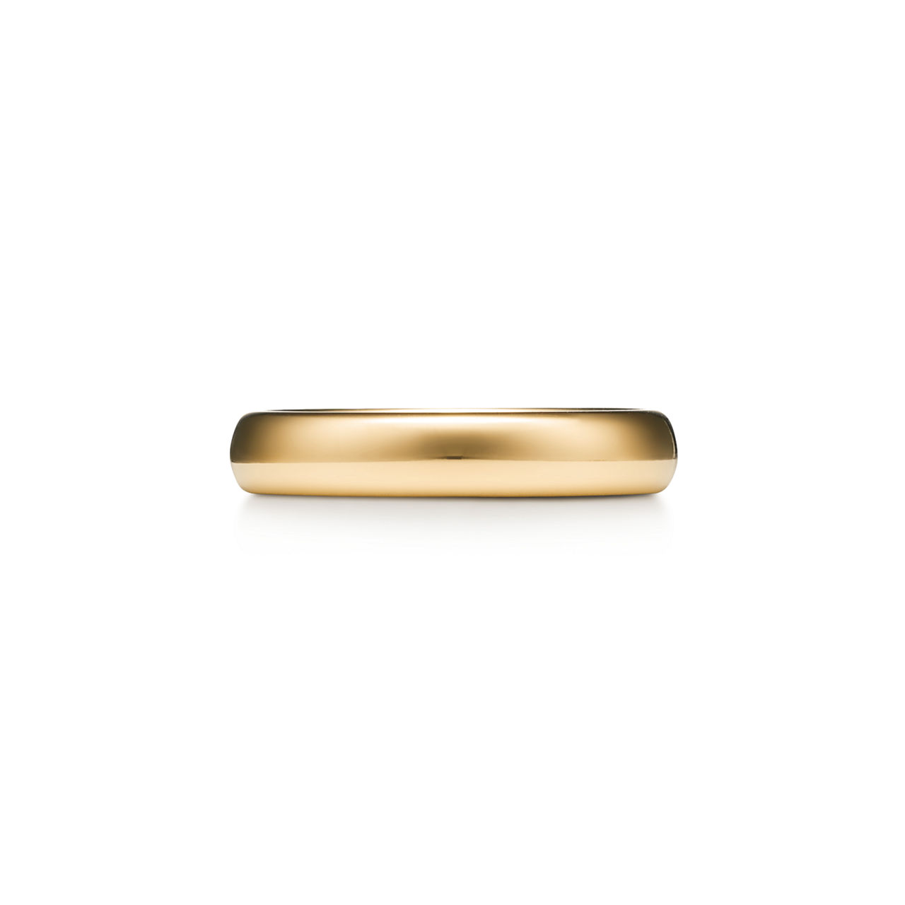 Wedding Band Ring in Yellow Gold, 4 mm Wide