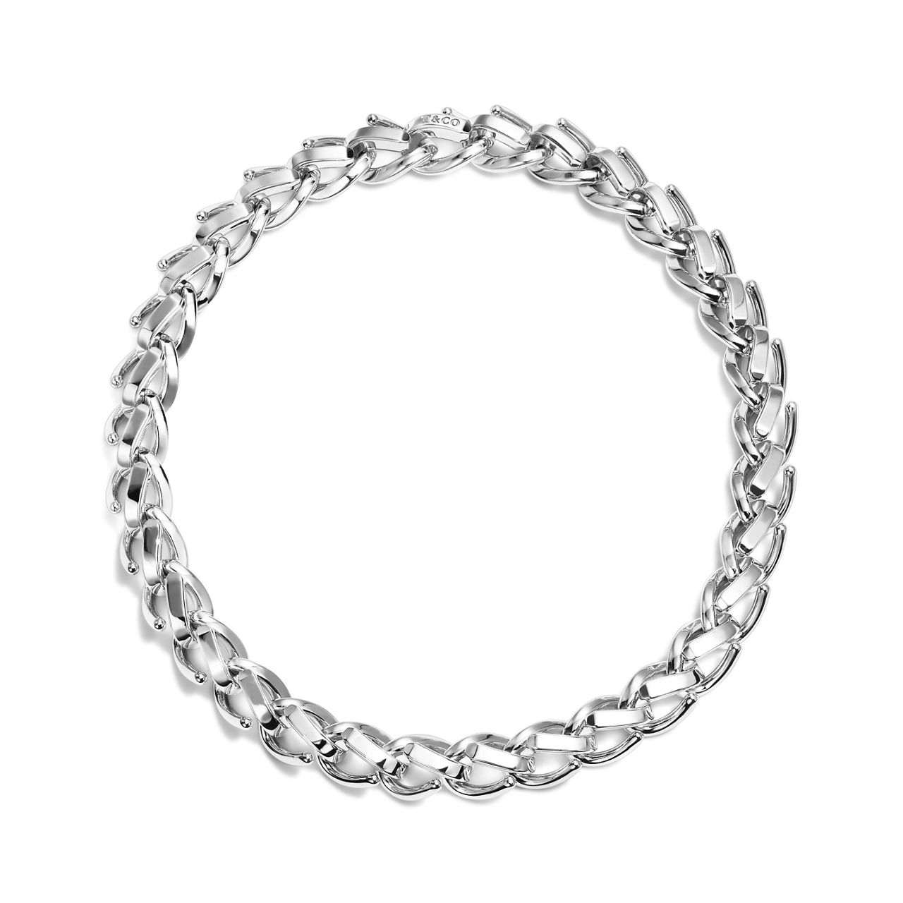 Tiffany Forge:Large Link Necklace in High-polished Sterling Silver image number 3