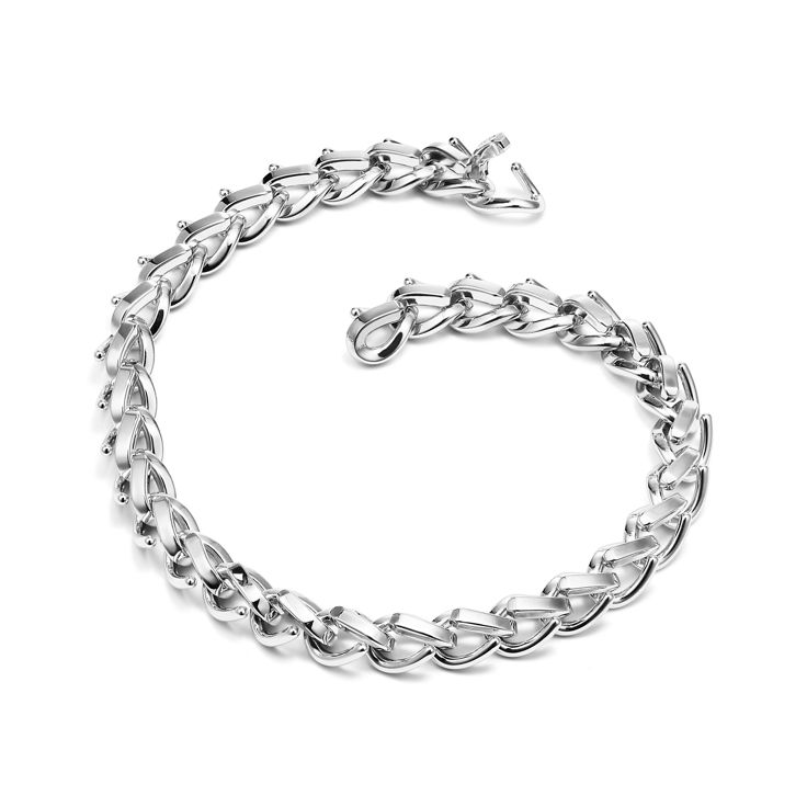 Tiffany Forge:Large Link Necklace in High-polished Sterling Silver image number 5