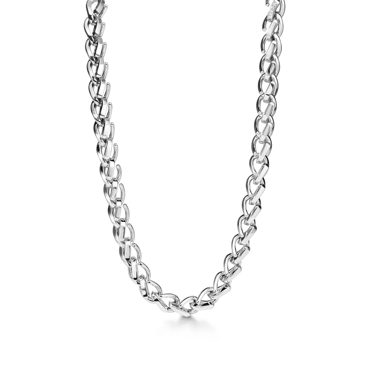 Large Link Necklace in High-polished Sterling Silver