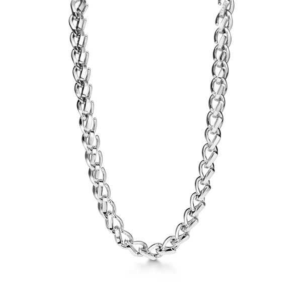 Tiffany Forge:Large Link Necklace in High-polished Sterling Silver