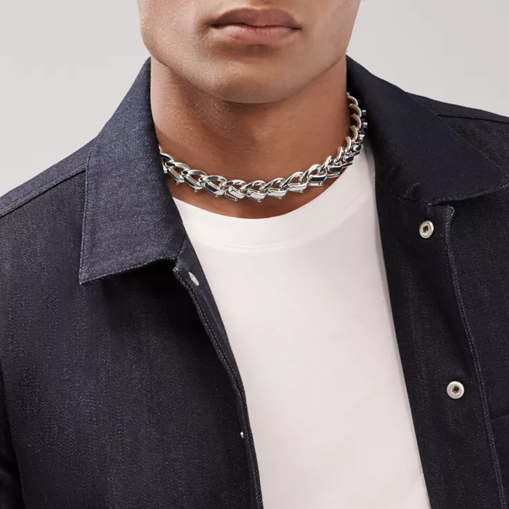 Tiffany Forge:Large Link Necklace in High-polished Sterling Silver, 1
