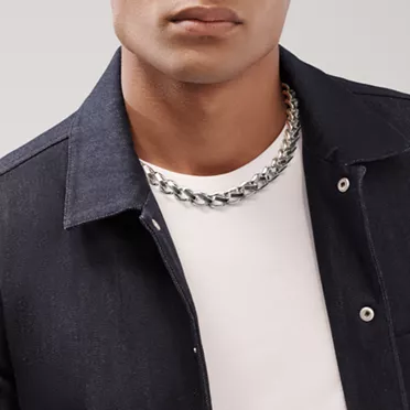 Tiffany Forge:Large Link Necklace in High-polished Sterling Silver, 2