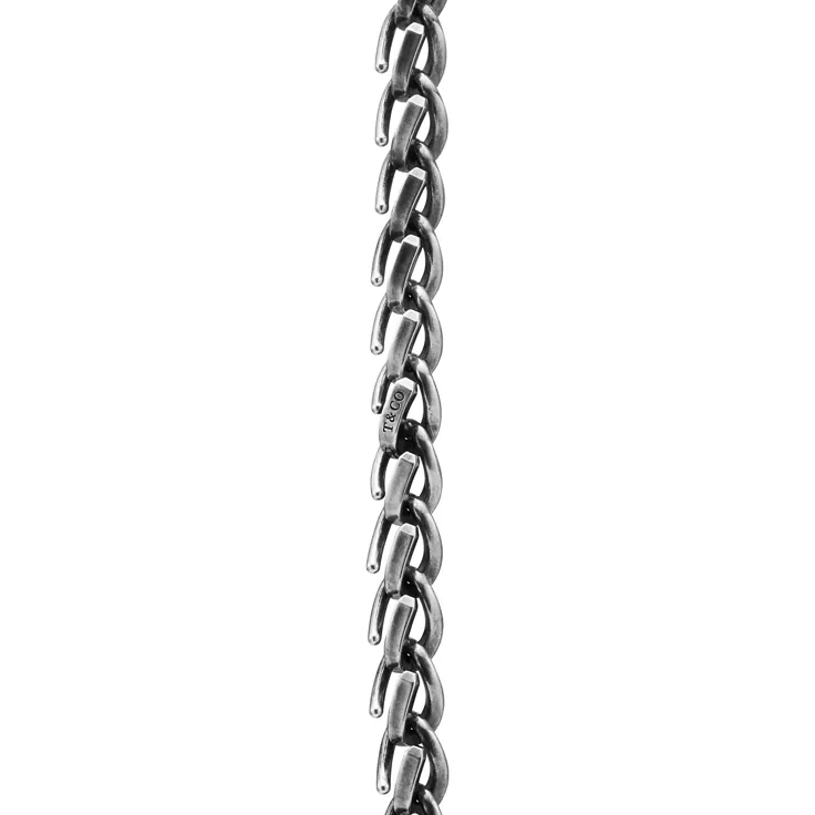 Tiffany Forge:Large Link Necklace in Blackened Sterling Silver, 4