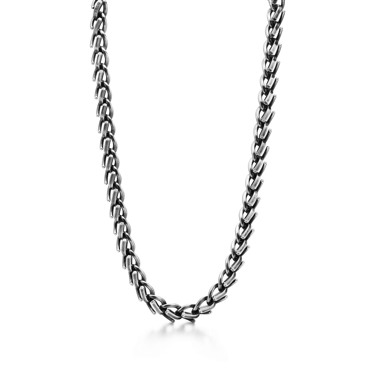 Tiffany Forge:Large Link Necklace in Blackened Sterling Silver image number 0