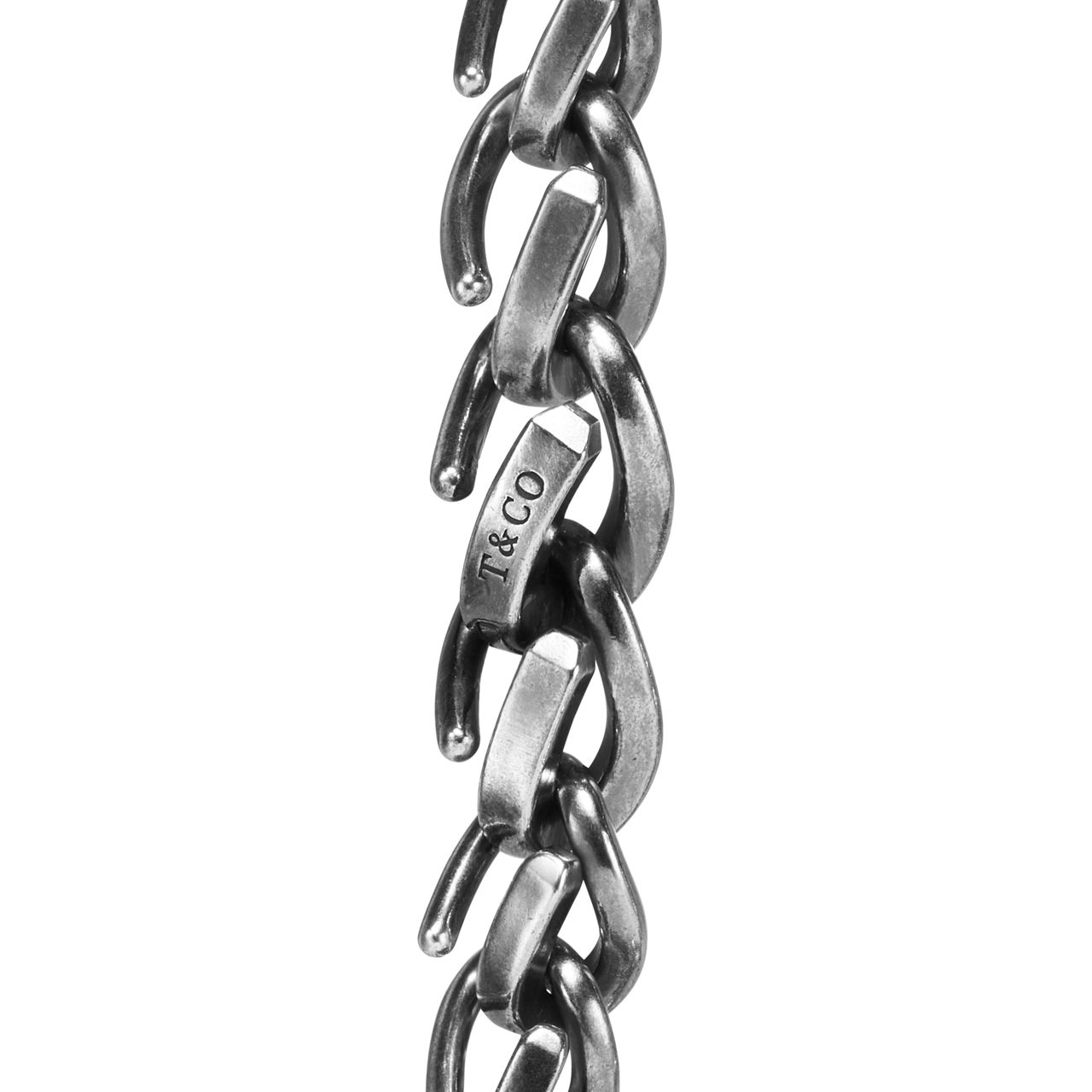 Tiffany Forge:Medium Link Bracelet in Blackened Sterling Silver image number 3