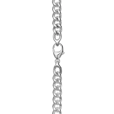 Tiffany Forge:Graduated Link Necklace in High-polished Sterling Silver, 3
