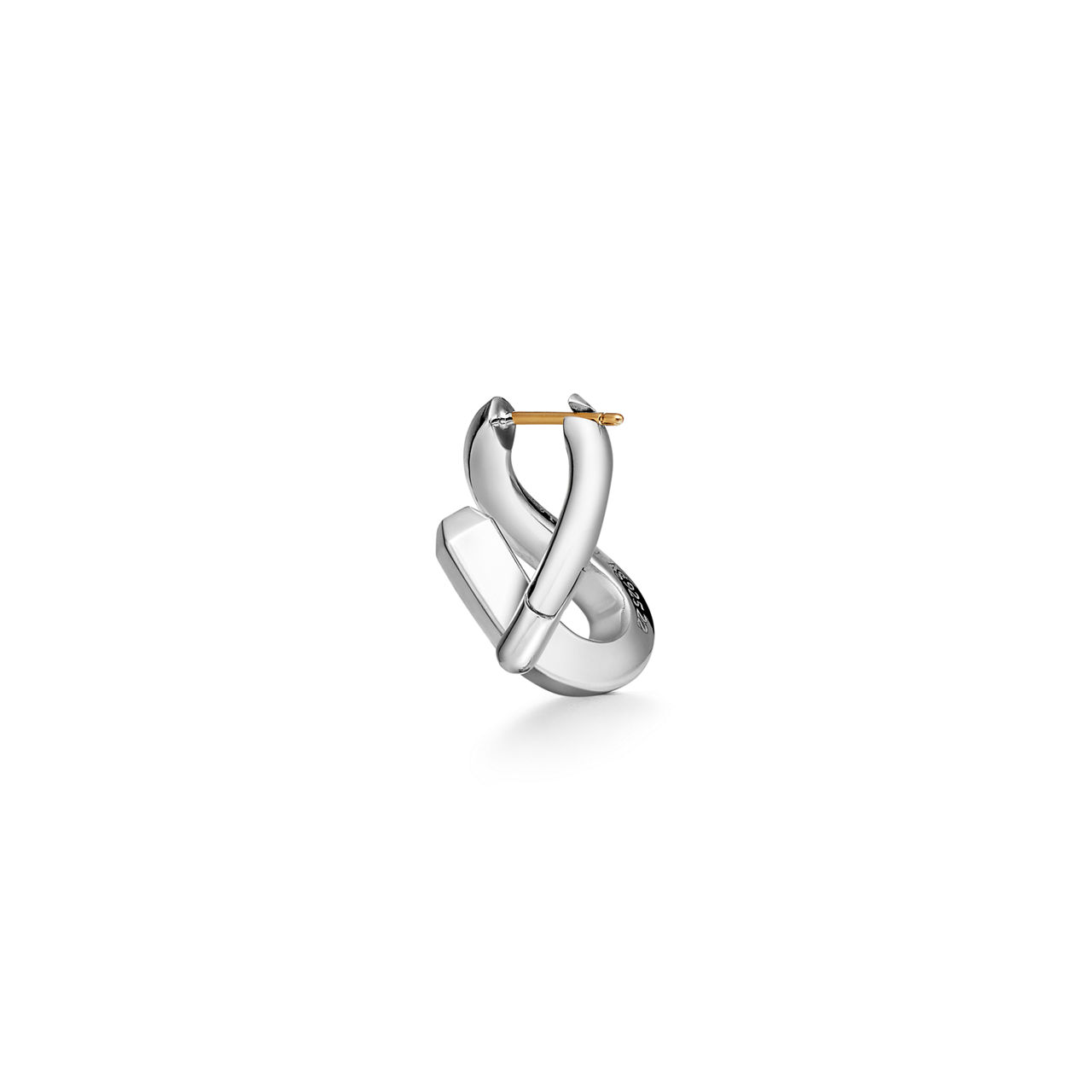 Tiffany Forge:Single-link Earrings in High-polished Sterling Silver image number 2