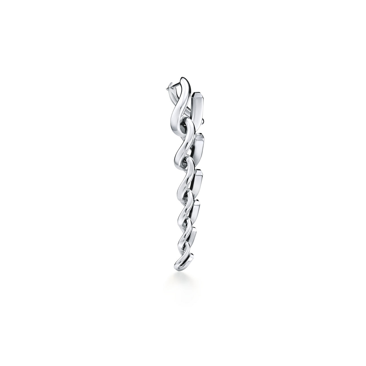 Tiffany Forge:Drop Link Earrings in High-polished Sterling Silver image number 2