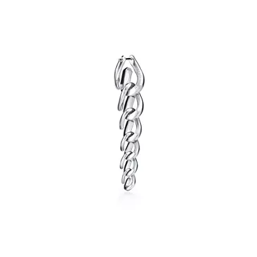 Tiffany Forge:Drop Link Earrings in High-polished Sterling Silver, 3