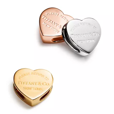 Return to Tiffany™:Scarf Ring in Rose Gold-plated Metal, 7