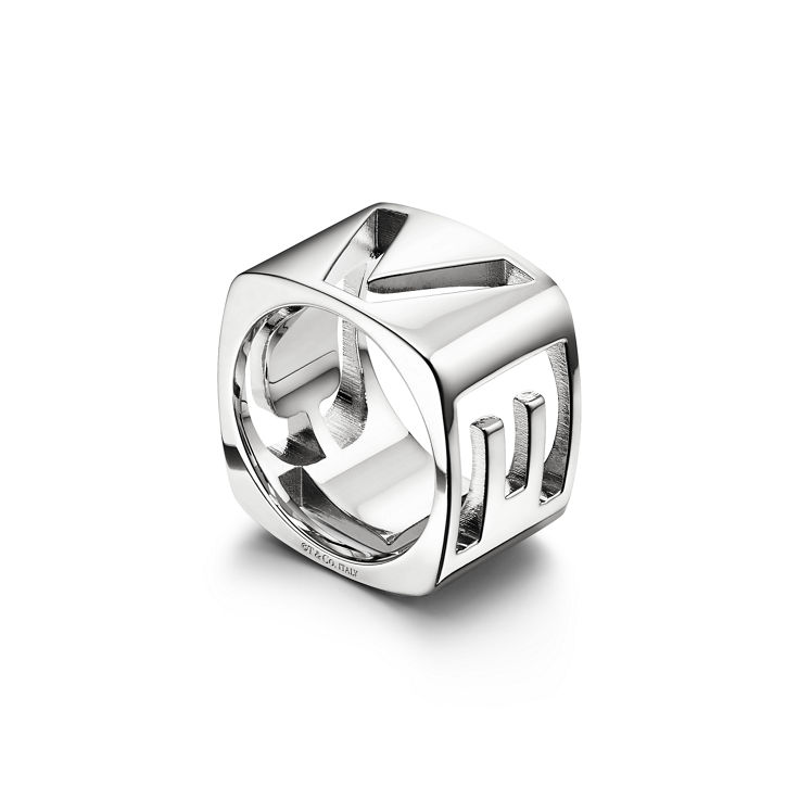 Tiffany Era:Scarf Ring in Palladium-plated Metal image number 1