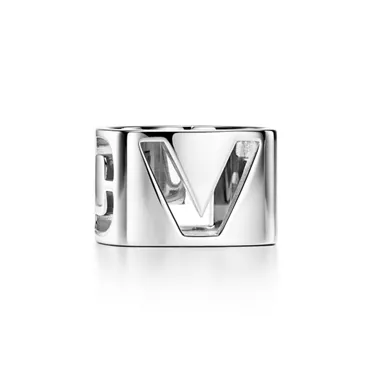 Tiffany Era:Scarf Ring in Palladium-plated Metal, 2