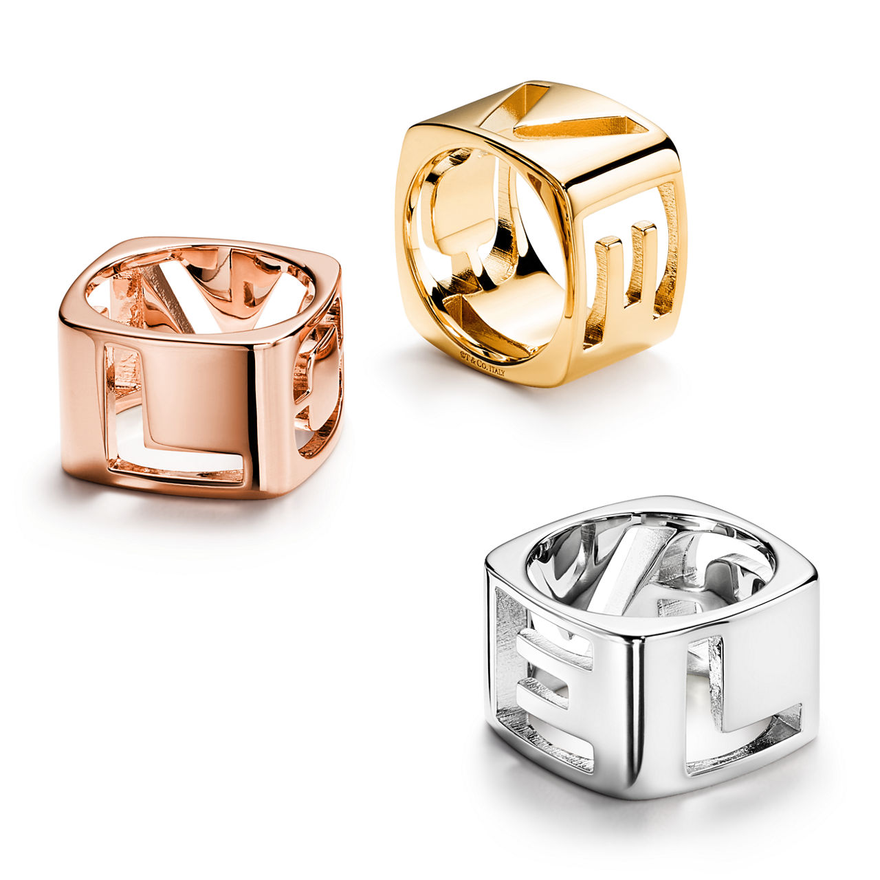Tiffany Era:Scarf Ring in Palladium-plated Metal image number 3