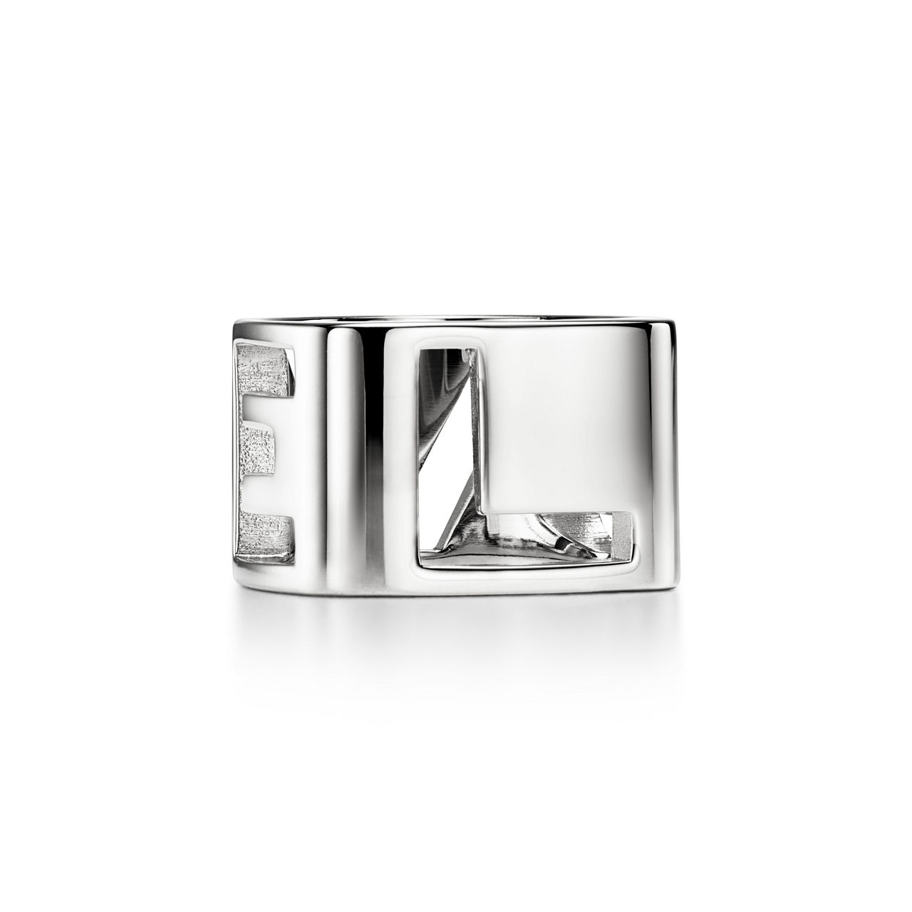 Scarf Ring in Palladium-plated Metal