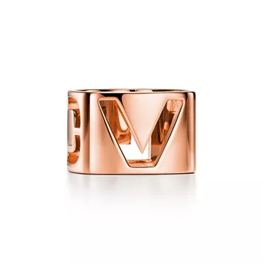 Tiffany Era:Schalring aus mit Roségold vergoldetem Metall, 2