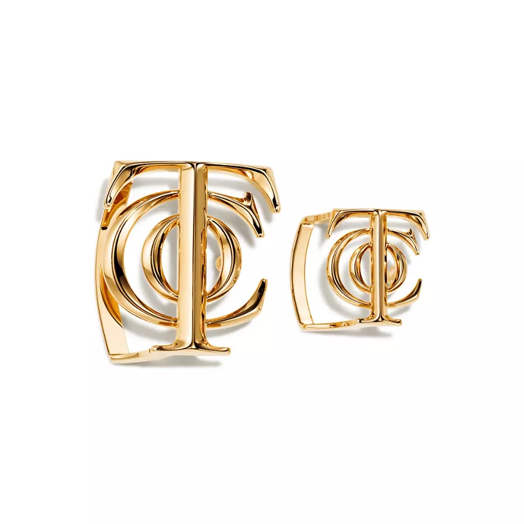 T&CO.®:Belt Buckle in Gold-colored Brass, 20 mm Wide, 2
