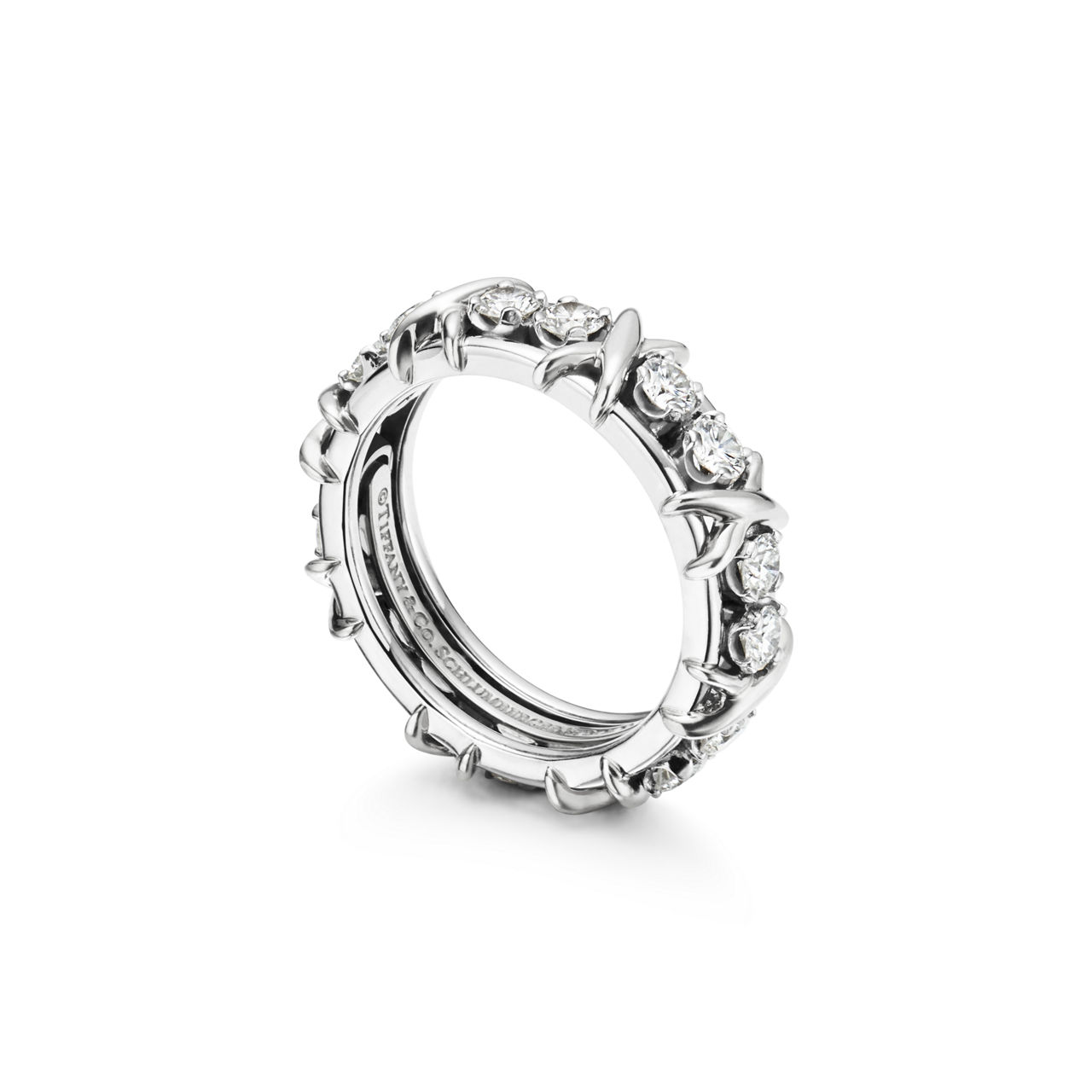 Jean Schlumberger by Tiffany:Anillo Sixteen Stone de platino con diamantes imagen número 3