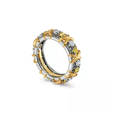 Sixteen Stone by Tiffany:Ring with Yellow and White Diamonds, 2