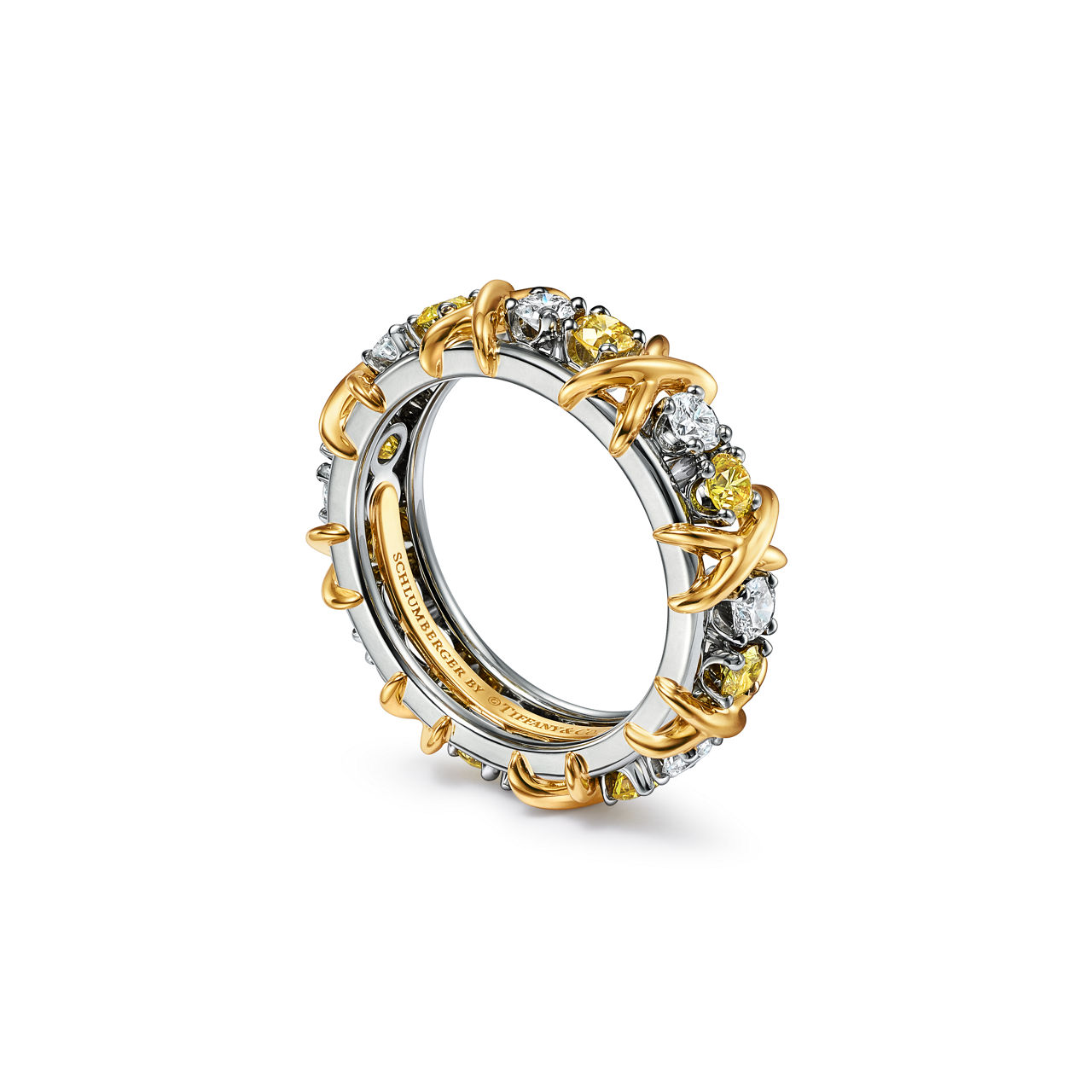 Sixteen Stone by Tiffany:Anillo con diamantes blancos y amarillos imagen número 2