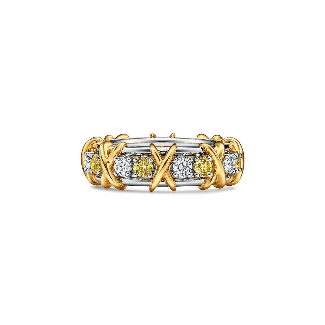 Sixteen Stone by Tiffany:Anillo con diamantes blancos y amarillos imagen número 0