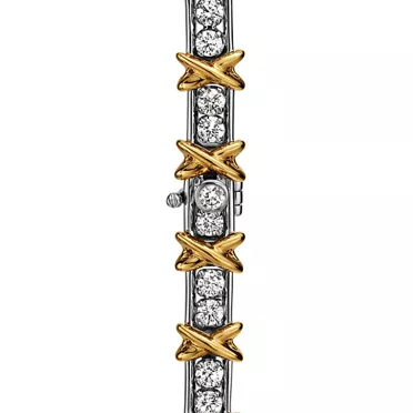Sixteen Stone by Tiffany:Bracelet in Platinum and Yellow Gold with Diamonds, 2