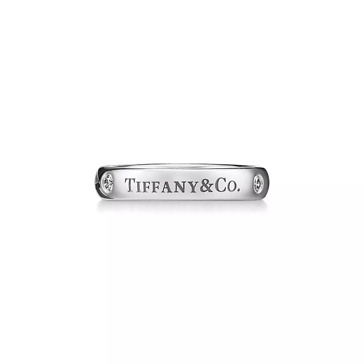 T&CO.®:밴드 링 플래티늄, 다이아몬드 세팅 이미지 번호 0