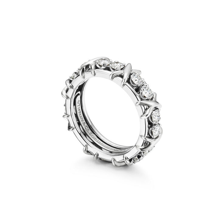 Sixteen Stone by Tiffany:Ring in Platinum with Diamonds imagen número 9