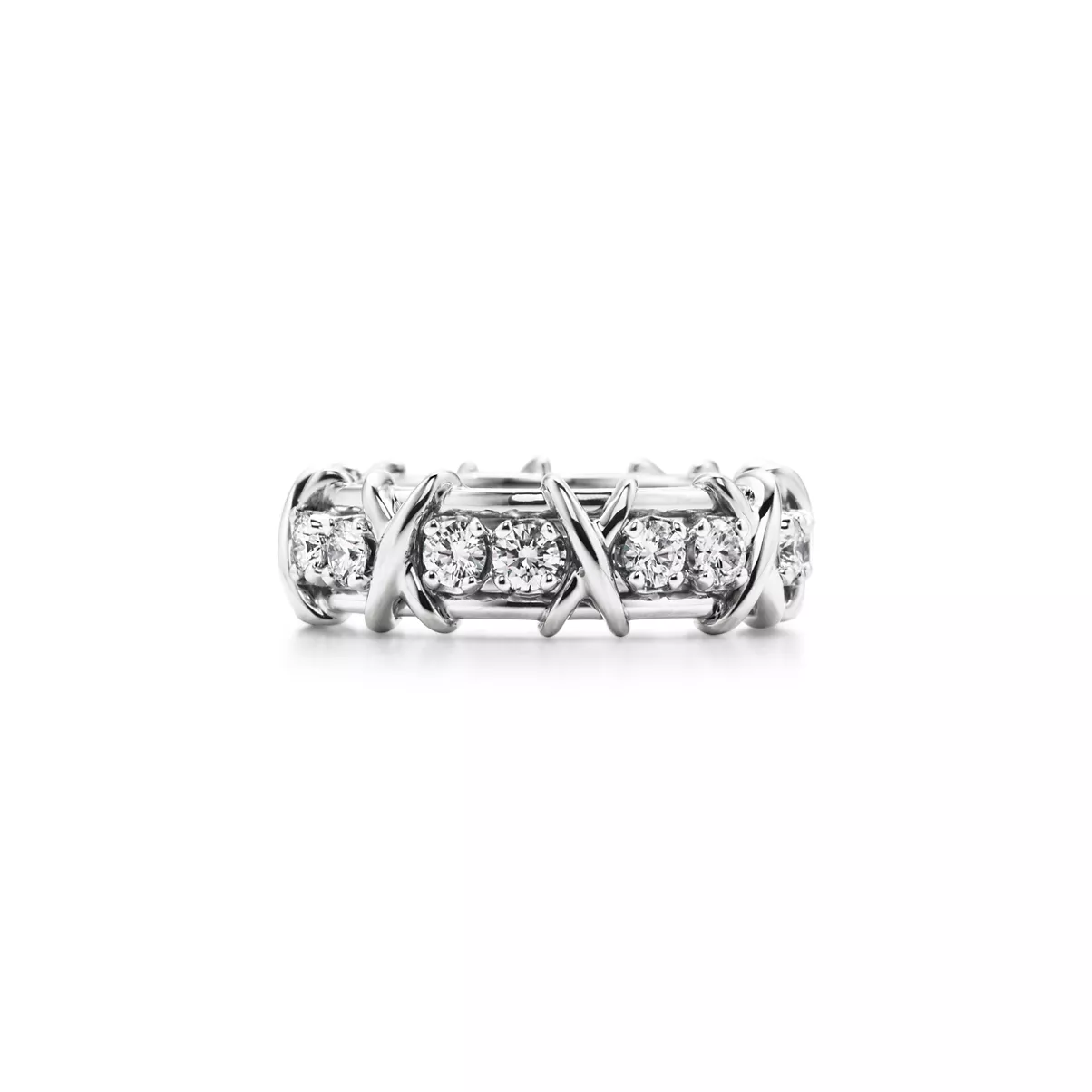 Ring in Platinum with Diamonds