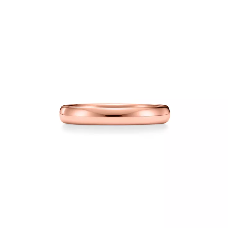 T&CO.®:밴드 링 로즈 골드, 다이아몬드 세팅, 4