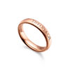 T&CO.&reg;:밴드 링 로즈 골드, 다이아몬드 세팅 이미지 번호 3