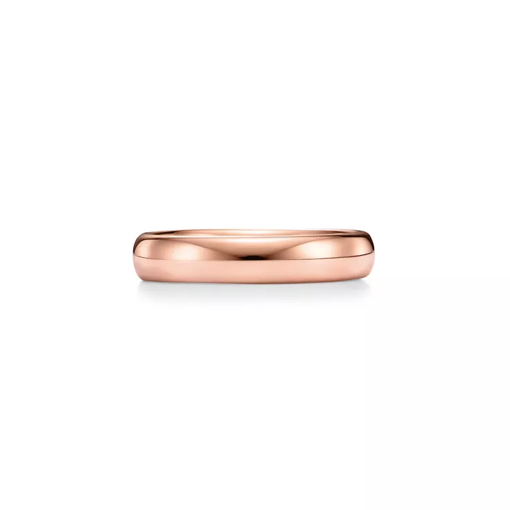 T&CO.®:밴드 링 로즈 골드, 다이아몬드 세팅, 4