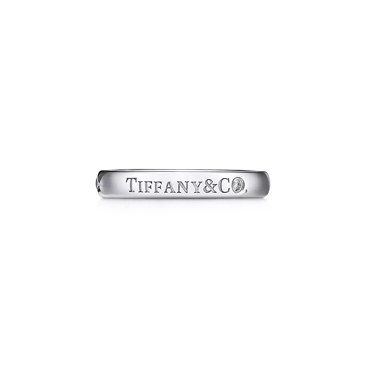 TCO Ring 플래티늄 라운드 브릴리언트 다이아몬드