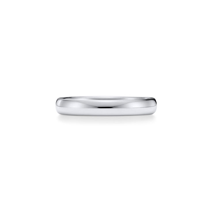 T&CO.®:Band Ring in Platinum with a Diamond image number 4