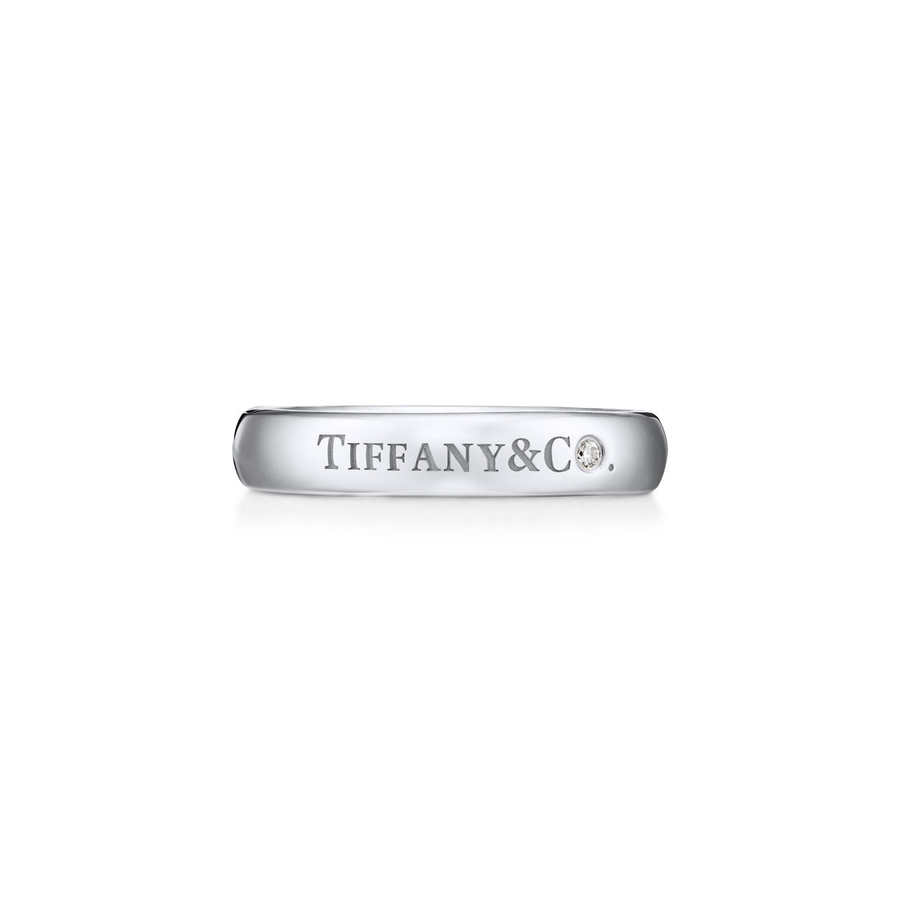 T&CO.®:밴드 링 플래티늄, 다이아몬드 세팅 이미지 번호 0