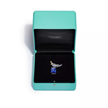 Jean Schlumberger by Tiffany:Bird on a Rock Brooch in Yellow Gold and Platinum, 3