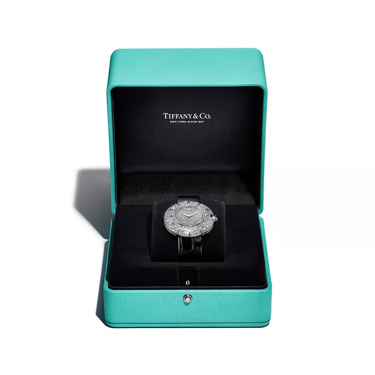 Tiffany 57:Watch in White Gold with Diamonds, 5