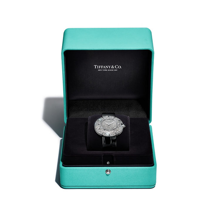 Tiffany 57:Watch in White Gold with Diamonds image number 5