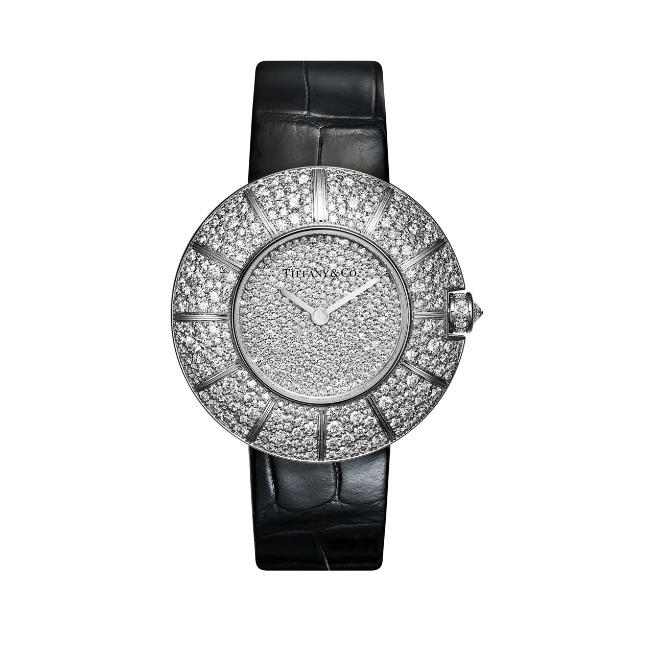 Tiffany 57:Watch in White Gold with Diamonds image number 0