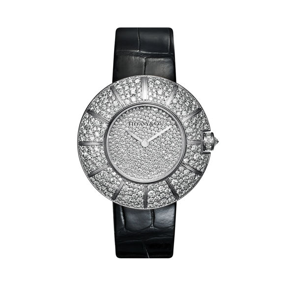 Tiffany 57:Watch in White Gold with Diamonds