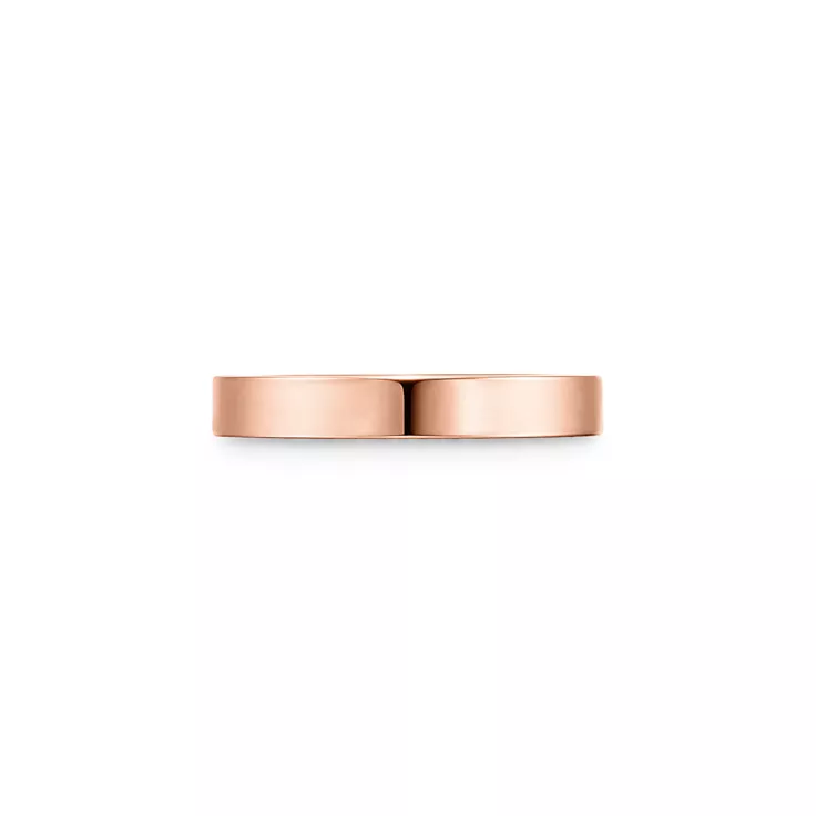 T&CO.&reg;:Band Ring in Rose Gold with a Diamond, 4